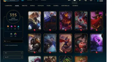 CONTA COM 325 SKINS E QUASE TODOS CHAMPS