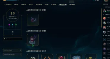 CONTA LOL LVL 122 234 SKINS