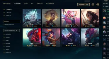 CONTA LOL LVL 122 234 SKINS
