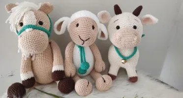 Trio Fazendinha Amigurumi