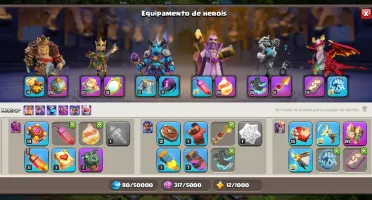 Duas Conta de clash of clans cv17 e CV 15