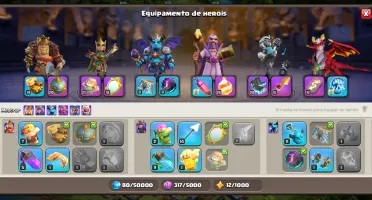 Duas Conta de clash of clans cv17 e CV 15