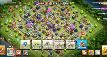 Duas Conta de clash of clans cv17 e CV 15