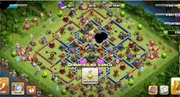 Duas Conta de clash of clans cv17 e CV 15
