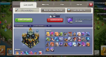 Duas Conta de clash of clans cv17 e CV 15