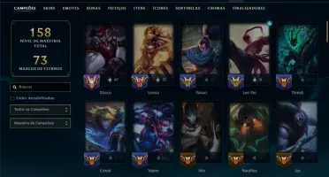 Platina 3 com 90 Champs e 68 Skins