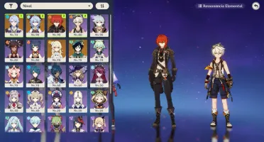 conta ar 55 - Ayato, ganyu, venti, thignari e armas