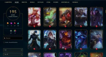 Conta League of Legends/ Platina com muitas skins!