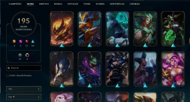 Conta League of Legends/ Platina com muitas skins!
