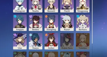 Conta Genshin Raiden Shogun, Xiao c1, Jean c1 AR 41