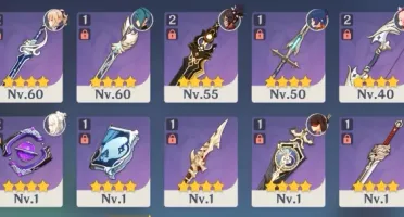 Conta Genshin Raiden Shogun, Xiao c1, Jean c1 AR 41