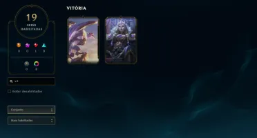 Unranked com 50 Champs e 19 Skins +2 Fragmentos