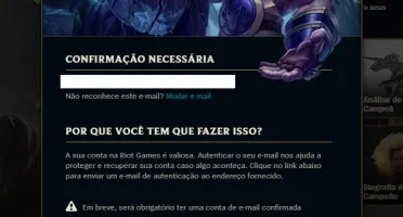 Conta Ouro | Sem email confirmado