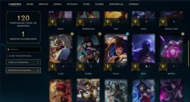 Conta platina 1 com 49 PDL, 11 skins e 42 champs