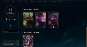 Conta platina 1 com 49 PDL, 11 skins e 42 champs