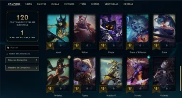 Conta platina 1 com 49 PDL, 11 skins e 42 champs