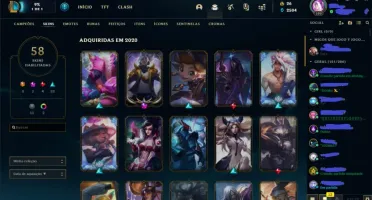 Conta lol level 199 baratin