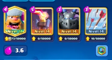 Conta Clash royale nível 45, 9 cartas nível 14