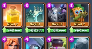 conta clash royale levle 12 ( varias cartas full )