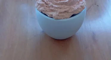 Bowl Azul com Tampa de Flor Peônia em Cimento