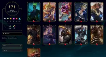 Conta Lol Full Acesso - Maior Elo Diamante - 171 Skins - Ent