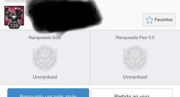 Conta ex Platina4 hoje em dia UNRANKED pois nao jogo mais.