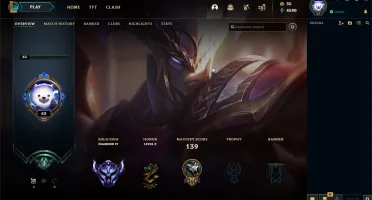 Conta Diamante 4 | 46 Campeões | 11 Skins | 57% WR