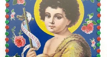 Quadrinho de Azulejo "São João Criança"