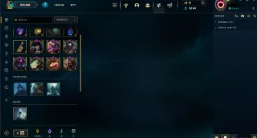 Conta LoL Gold 4 muitas skins
