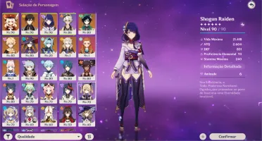 AR 55 + 8 PERSONAGENS 5 ESTRELAS + 5 ARMAS 5 ESTRELAS