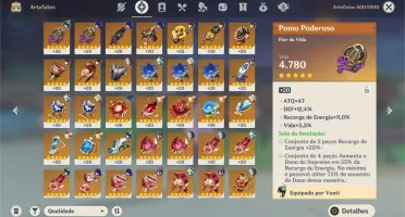 AR 55 + 8 PERSONAGENS 5 ESTRELAS + 5 ARMAS 5 ESTRELAS