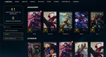 Conta de Lol Smurf Level 44