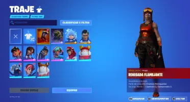 conta fortnite com algumas skins