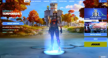 conta fortnite com algumas skins
