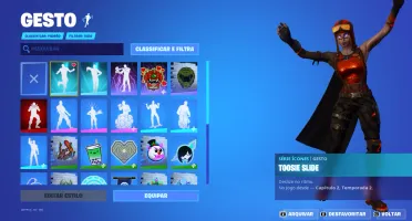 conta fortnite com algumas skins