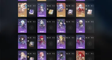Conta End Game Honkai /Quase Todos os Bonecos do jogo 5*
