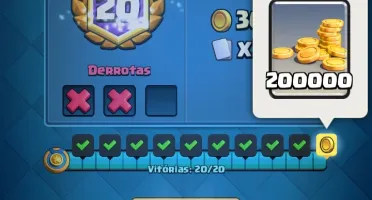 Clash Royale subo seus troféus/arena