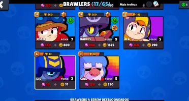 (Conta com Willow nova lenda) 18 Brawlers