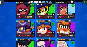 (Conta com Willow nova lenda) 18 Brawlers