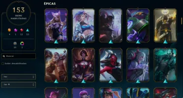 CONTA LOL - LVL 472 - 175 Champions - 153Skins - FULL ACESSO