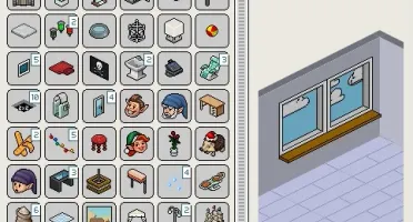 CONTA HABBO DE 2008 , EMBLEMAS RAROS + QUARTO MONTADO