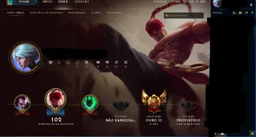 CONTA LOL PROMOÇÃO OURO 3 (MUITAS SKINS) MMR ALTO
