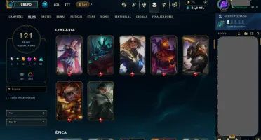 Conta de league of Legends 2017