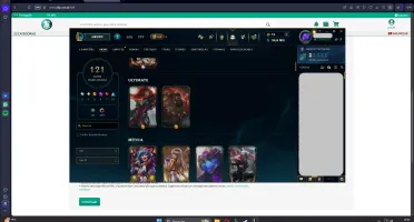 Conta de league of Legends 2017