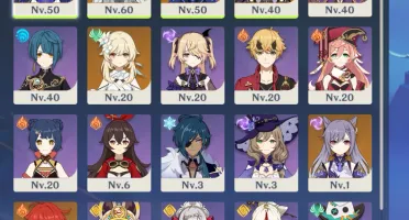 conta genshin clorinde, arlecchino, furina,emily,mona,kekqin
