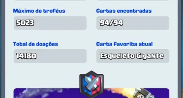 Conta Clash Royale barato liga Mestre nv10 pouca pra nv11