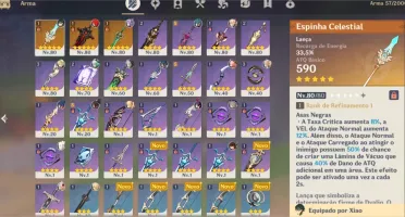 Vendo Conta c/ 9 5* + armas