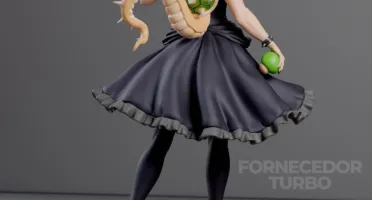 Bowsette 3D - Arquivo STL para impressão 3D