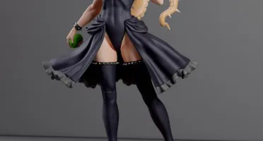 Bowsette 3D - Arquivo STL para impressão 3D