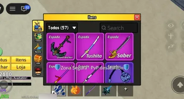 Vendo uma conta de blox fruits parada que deixei de usar